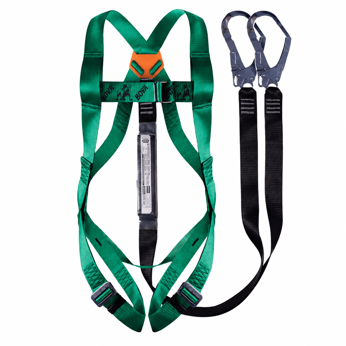 Bova Full Body Belted Harness with Double Leg Lanyard & Scaffolding Hooks