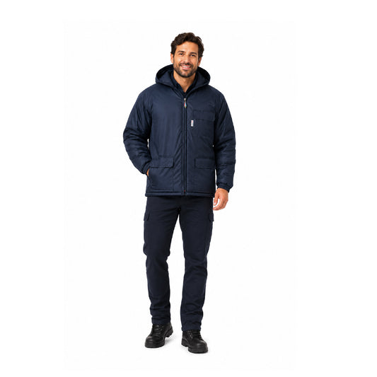 Beck Zero Single Lined Freezer Jacket with Fixed Hood