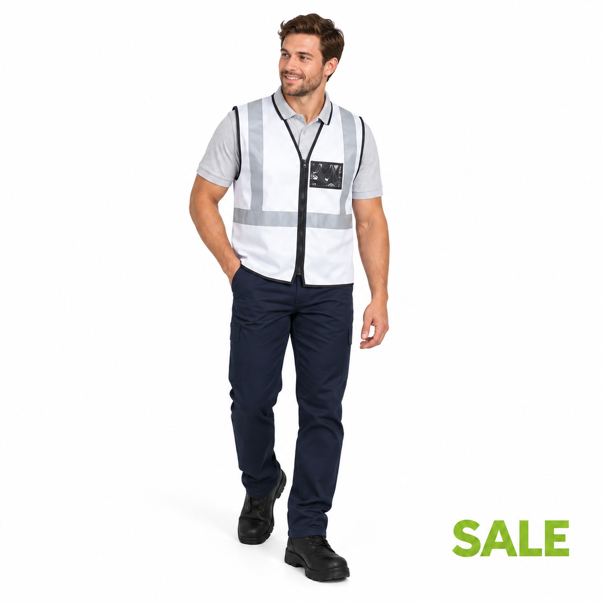 Zion BW Reflective Vest