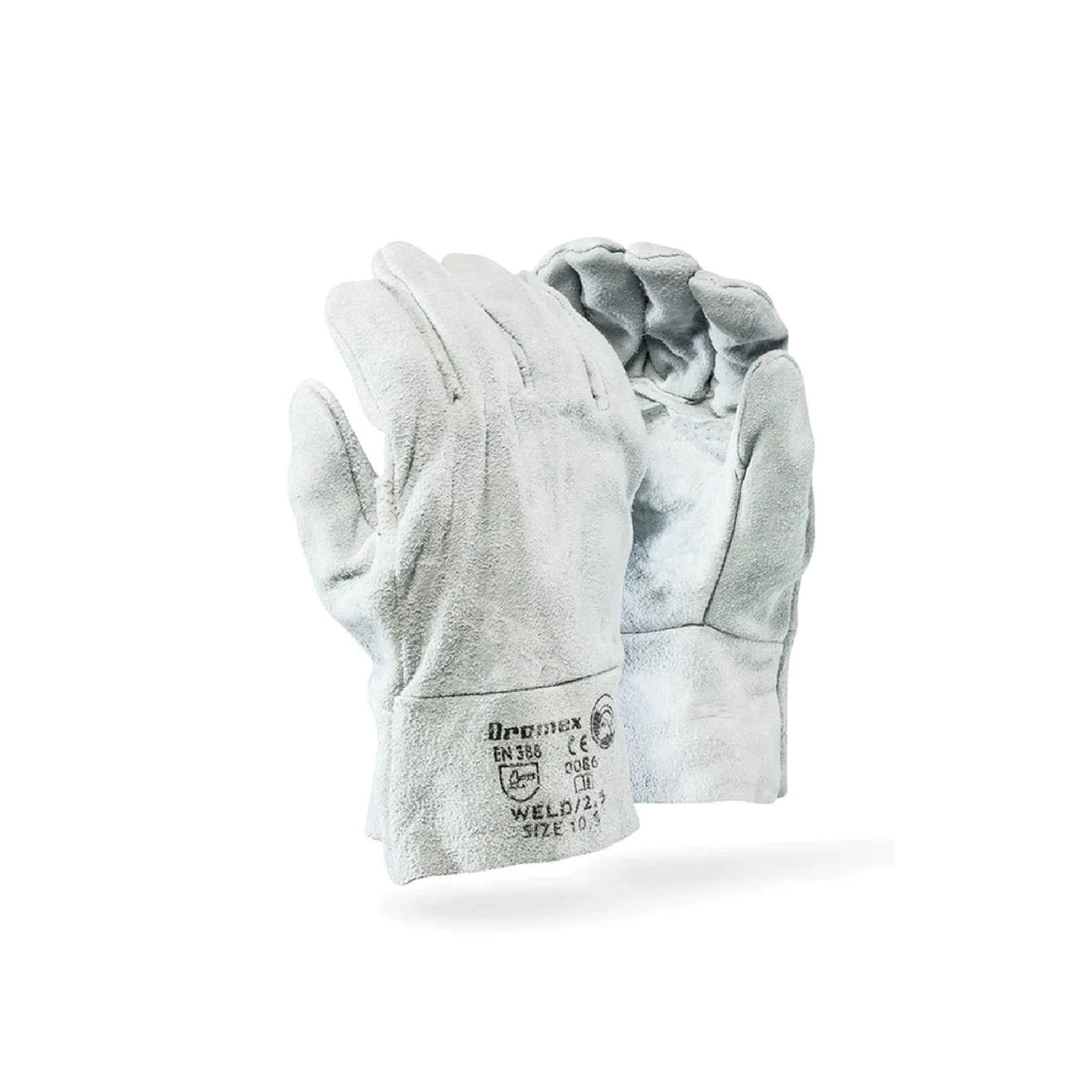 Dromex Chrome Leather Double Palm Wrist Length Welding Glove