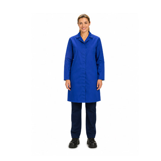 Zion BW HACCP Heavy Dustcoat 80/20 210gsm - Open Cuff Long Sleeves