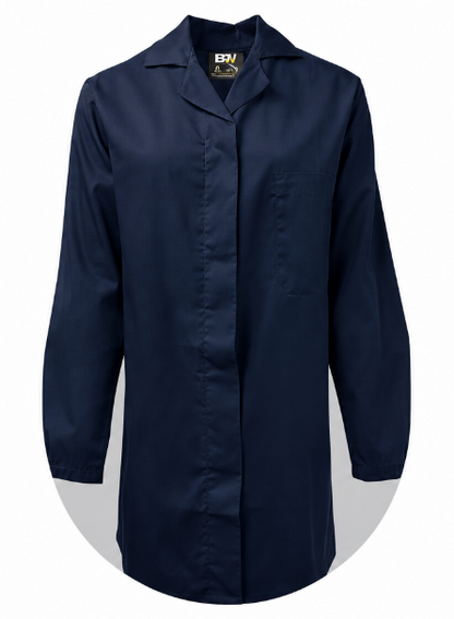 Zion BW HACCP Heavy Dustcoat 80/20 210gsm - Open Cuff Long Sleeves