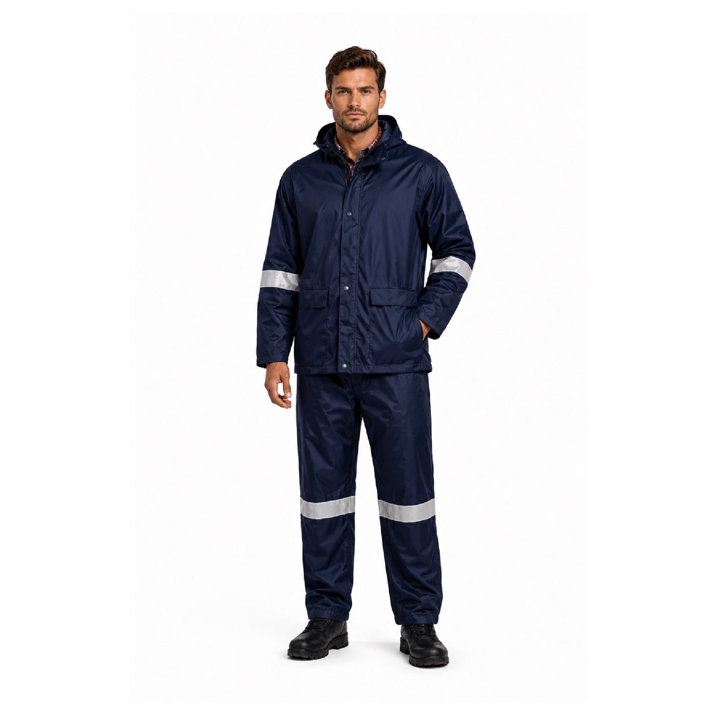 Zion Viking Oxford Rubberised Reflective Rain Suit