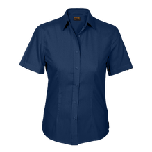 Lounge Shirts & Blouses - Barron Ladies Basic Poly Cotton Blouse Short  Sleeve (LL-PLA)