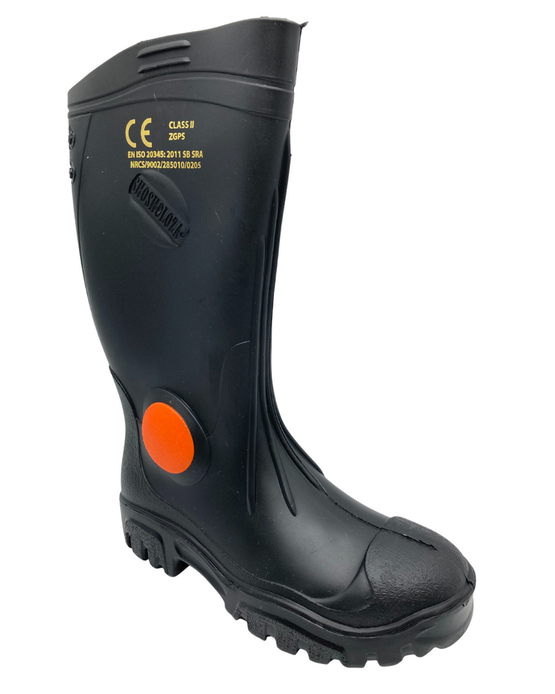 Gumboots - Neptun Shosholoza STC Gumboot (ZBBSR) Black/Black | Basson ...