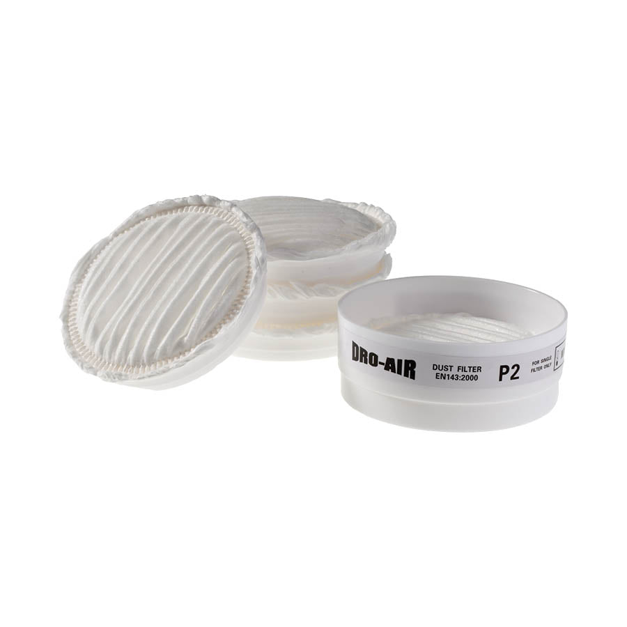 Dromex P2PF A1 (Dust) -Dromex Single Unifit Cartridge Pre-Filter (Set of 6) (DHCS) White