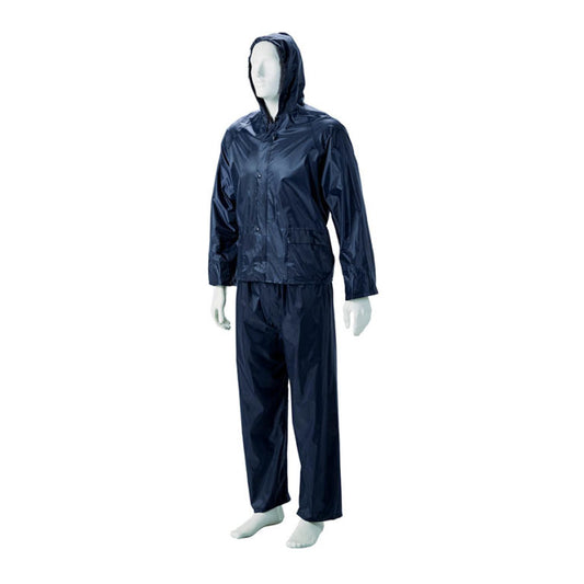 Dromex Rubberised Hood Rain Suits (DB-PRSRUB) Navy