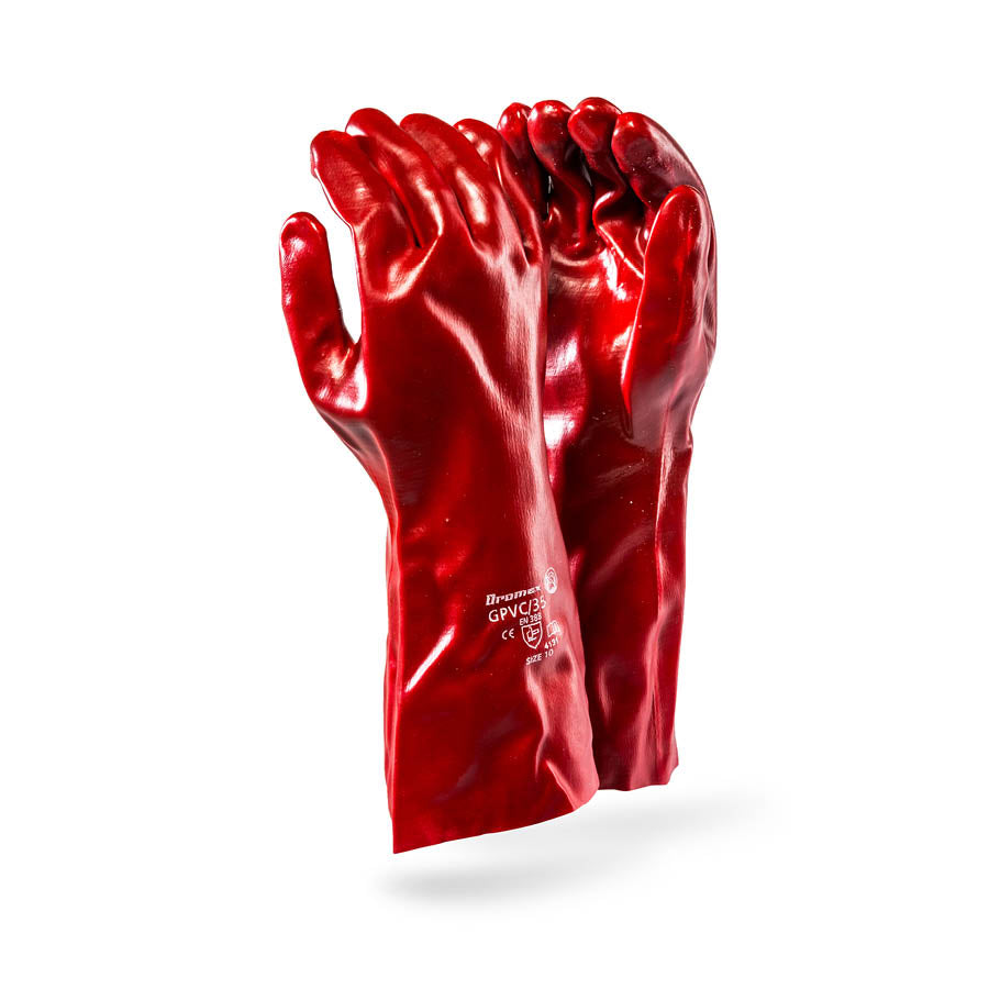 Dromex Standard PVC Interlock Lined Elbow 35cm (GPVC/35) Red