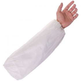 Zion PVC Re-usable Arm Sleeves (Pair) White
